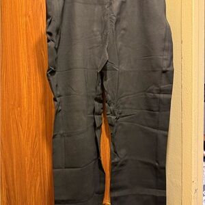 LOGO by Lori Goldstein Charcoal Flare Pants